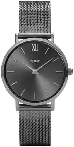 Cluse Damklocka CL30067 Minuit Grå/Stål Ø33 mm