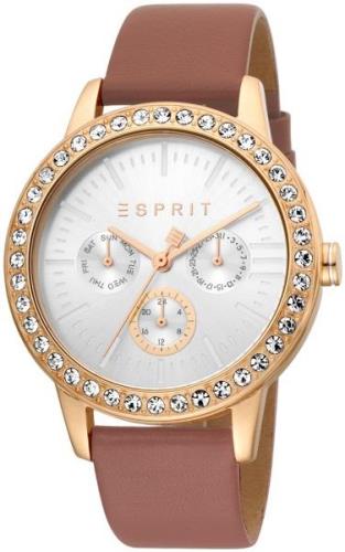 Esprit Damklocka ES1L138L0045 Silverfärgad/Läder Ø40 mm