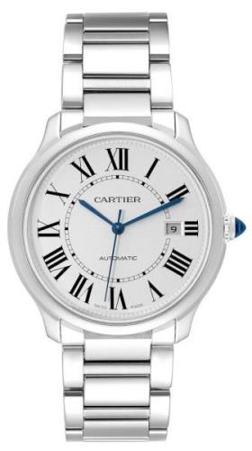 Cartier Herrklocka WSRN0035 Ronde Must Silverfärgad/Stål Ø40 mm