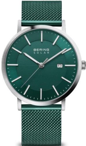 Bering Herrklocka 15439-808 Solar Grön/Stål Ø40 mm