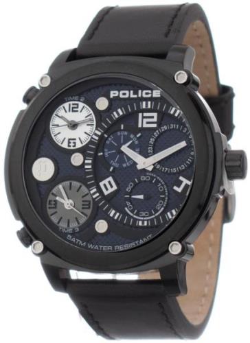 Police Herrklocka PL15659JSB03N Blå/Läder Ø47 mm