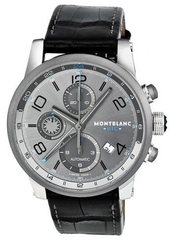 Montblanc Herrklocka 107339 Timewalker Grå/Läder Ø43 mm