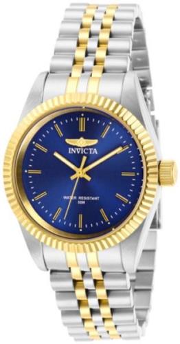 Invicta Damklocka 29403 Specialty Blå/Gulguldtonat stål Ø36 mm