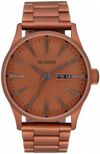 Nixon Herrklocka A3563165-00 The Sentry Brun/Stål Ø42 mm