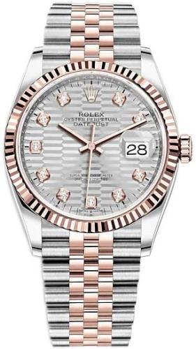 Rolex Damklocka 126231-0039 Datejust 36 Silverfärgad/18 karat