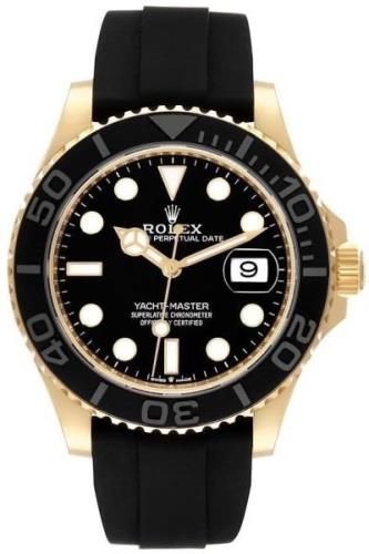 Rolex Herrklocka 226658-0001 Yacht-Master 42 Svart/Gummi Ø42 mm