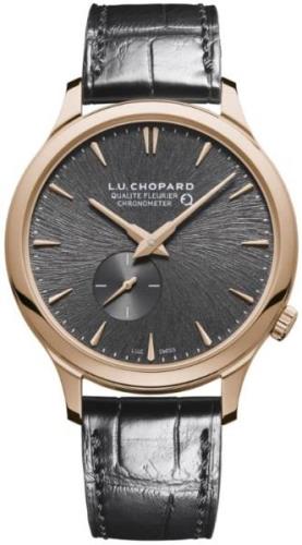 Chopard Herrklocka 161945-5001 L.U.C Grå/Läder Ø40 mm