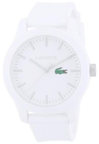 Lacoste 12.12 Herrklocka 2010762 Vit/Gummi Ø42 mm