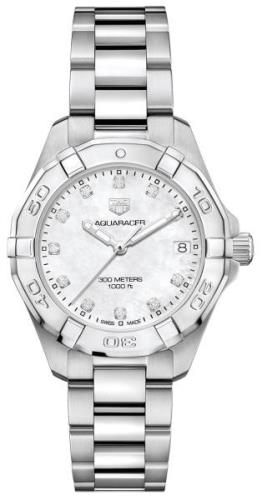 TAG Heuer Damklocka WBD1314.BA0740 Aquaracer Lady Vit/Stål Ø32 mm