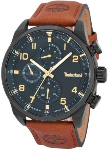 Timberland Herrklocka TDWGF2201102 Henniker ll Svart/Läder Ø47 mm