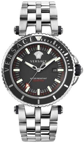 Versace Herrklocka VEAK00318 V Race Svart/Stål Ø46 mm