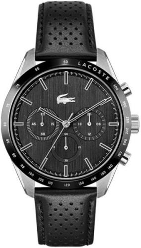 Lacoste Herrklocka 2011109 Svart/Läder Ø42 mm