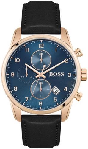 Hugo Boss Herrklocka 1513783 Skymaster Blå/Läder Ø44 mm