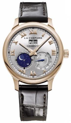 Chopard Herrklocka 161969-5001 L.U.C Silverfärgad/Läder Ø42 mm