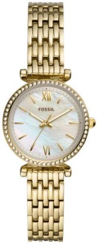 Fossil Damklocka ES4735 Carlie Mini Vit/Gulguldtonat stål Ø28 mm