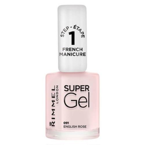 Rimmel London Super Gel Nail Polish #091 English Rose 12ml