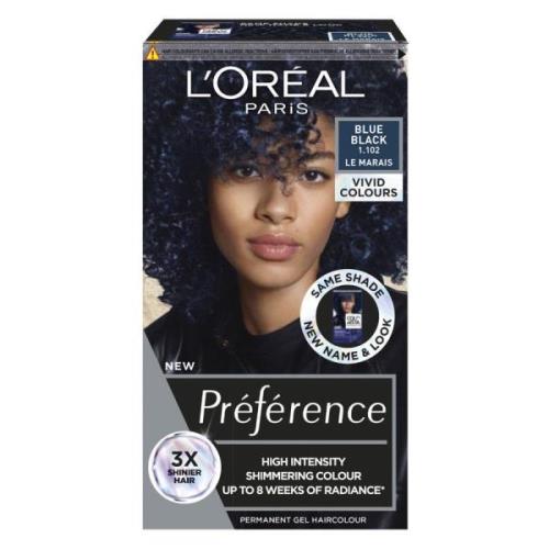 L'Oréal Paris Préférence Vivid Colors 1.102 Blue Black