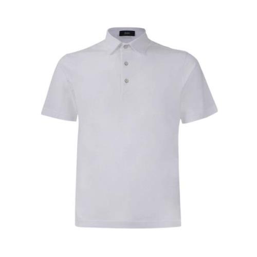 Herno Höj din vardagliga look med denna Crepe Polo White, Herr