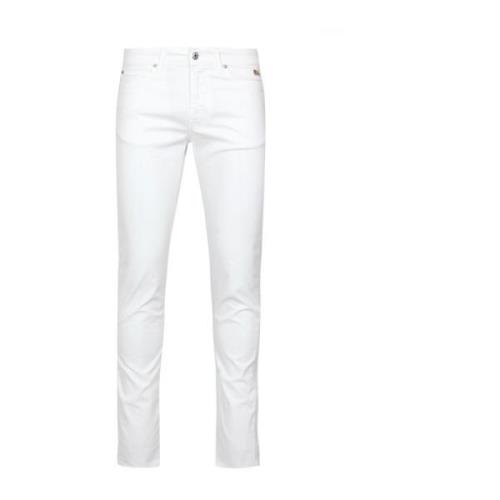 Roy Roger's Slim-fit Trousers White, Herr