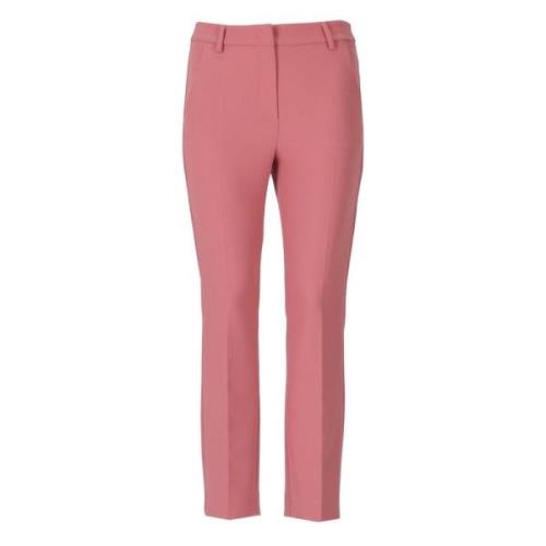 Max Mara Weekend Rosa Bi-Stretch Canvas Byxor Pink, Dam