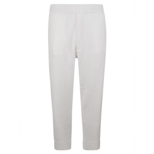 Z Zegna Vita Cashmere Bomull Joggers White, Herr