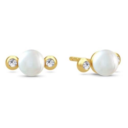 Julie Sandlau Perla Earstuds Yellow, Dam