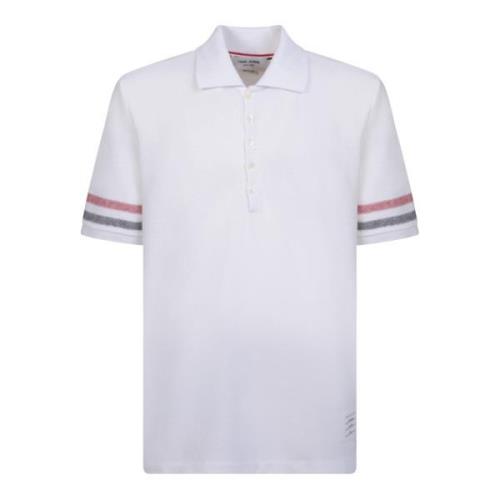 Thom Browne Stiliga vita T-shirts för män White, Herr