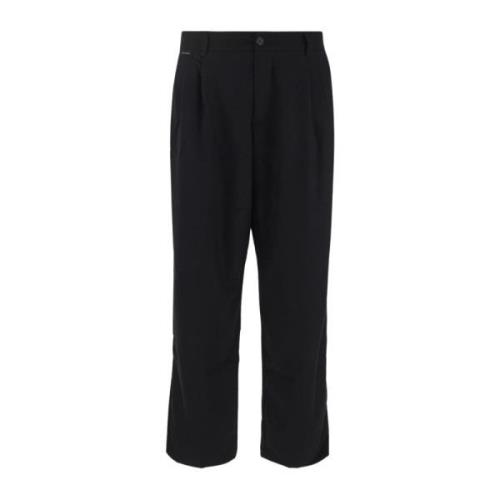 Family First Straight Trousers Black, Herr