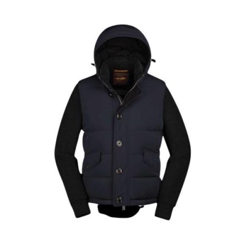 Moorer Bomber Jackets Blue, Herr