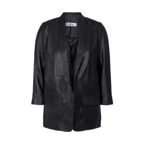 Co'Couture Andrea Läderblazer - Stilfull och Sofistikerad Black, Dam