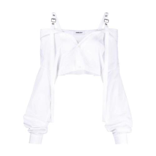 Ambush Top Shirt - Stilfull och Trendig White, Dam