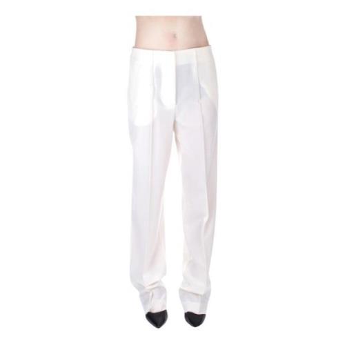 Semicouture Wide Trousers White, Dam