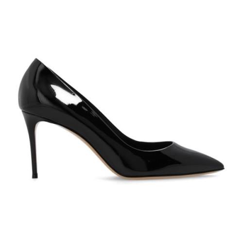 Casadei Blankpolerade pumps Black, Dam