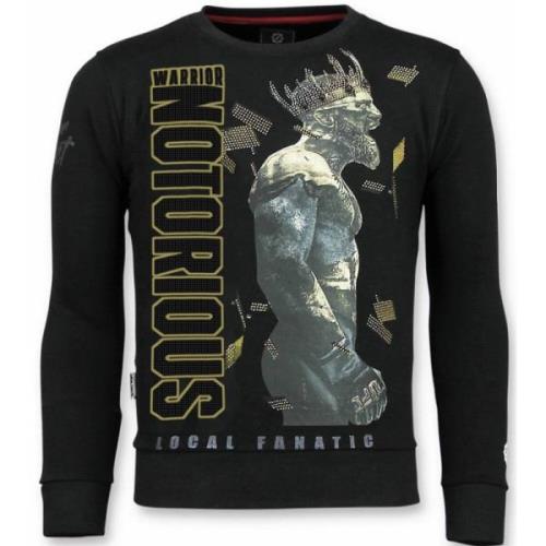 Local Fanatic Notorious Sweater - King Conor Sweater Herr Black, Herr