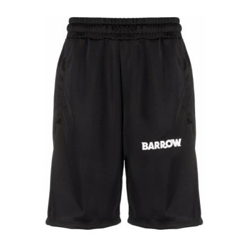Barrow Avslappnade shorts med sidostripedetalj Black, Herr