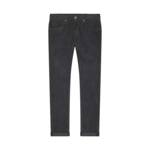 Dondup Mörkgrå Velvet Brighton Jeans Gray, Herr