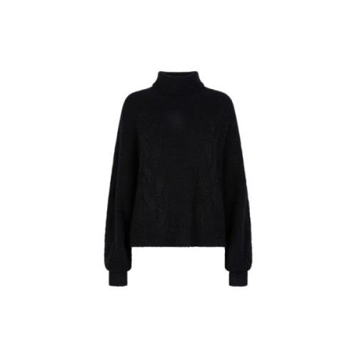 Dante 6 Alpacka Turtlenecktröja Black, Dam