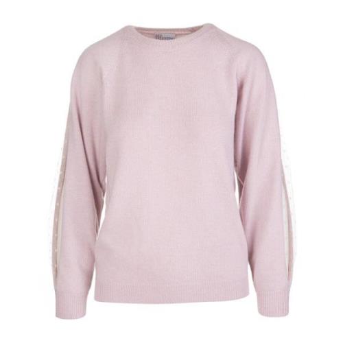 RED Valentino Rosa Oversized Stickad Tröja Pink, Dam