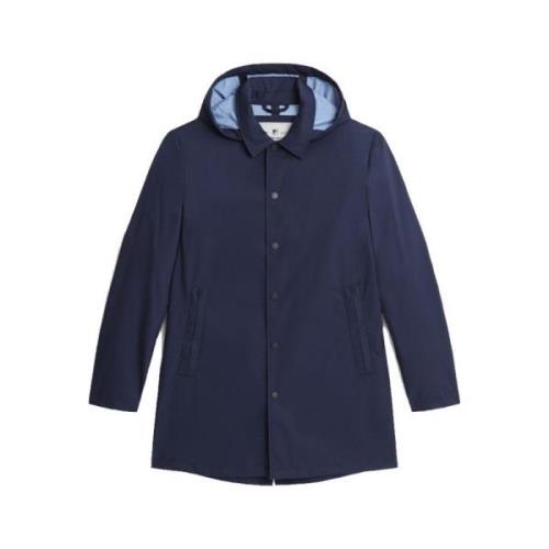 Woolrich Blå Trelagers Bilrock - Vår-Sommar 2021 Kollektion Blue, Herr