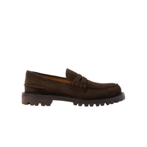 Scarosso Wooster Loafers - Bruna Mocka Penny Loafers med Vibram-sula B...