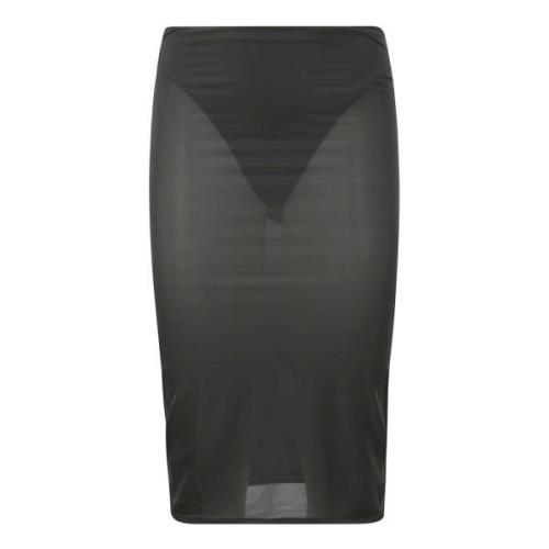 Courrèges Andra Hud Midi Kjolar Black, Dam