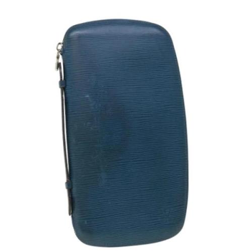 Louis Vuitton Vintage Pre-owned Läder kuvertvskor Blue, Dam