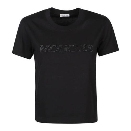 Moncler Svart T-Shirt Black, Dam