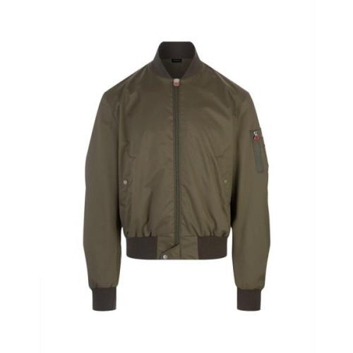 Kiton Klassiska Bomberjackor Green, Herr