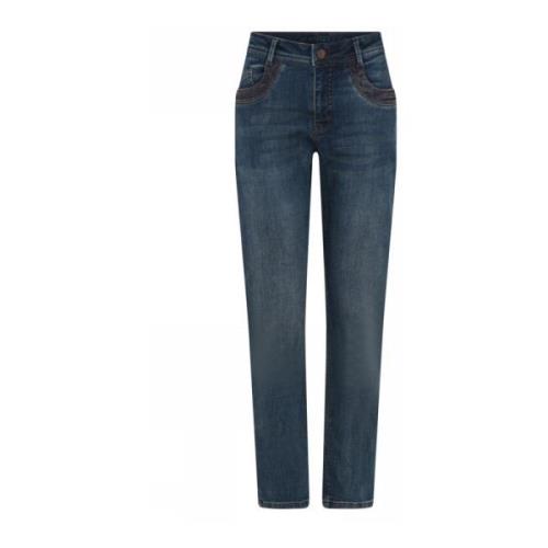 C.Ro Straight Jeans Blue, Dam