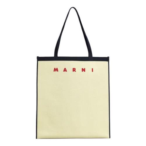 Marni Färgblock Axelväska Beige, Herr