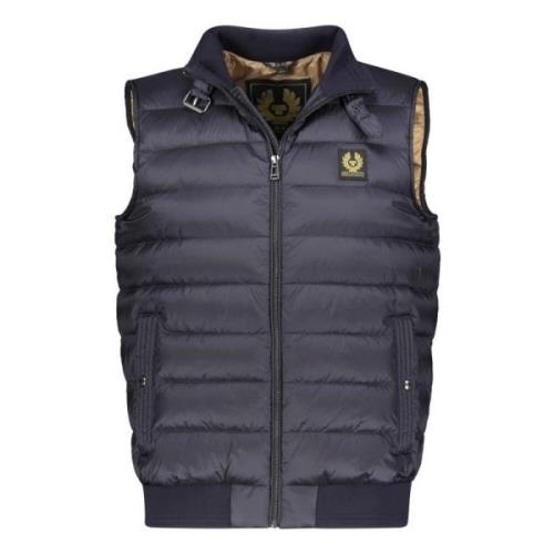 Belstaff Quiltad Väst med St?krage Blue, Herr