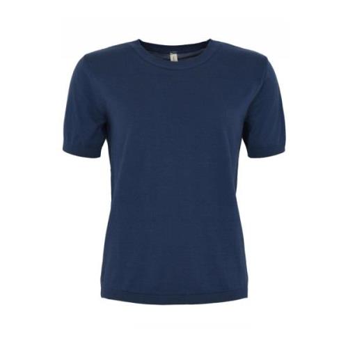 Skovhuus Mjuk & Stilren T-shirt Blue, Dam