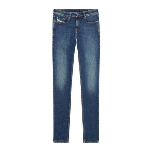 Diesel Punk-Rock Skinny Låg Midja Denim Byxor Blue, Herr