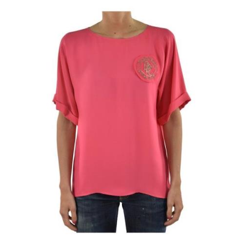 Dsquared2 Silkeslogotyp T-shirt för Kvinnor Pink, Dam